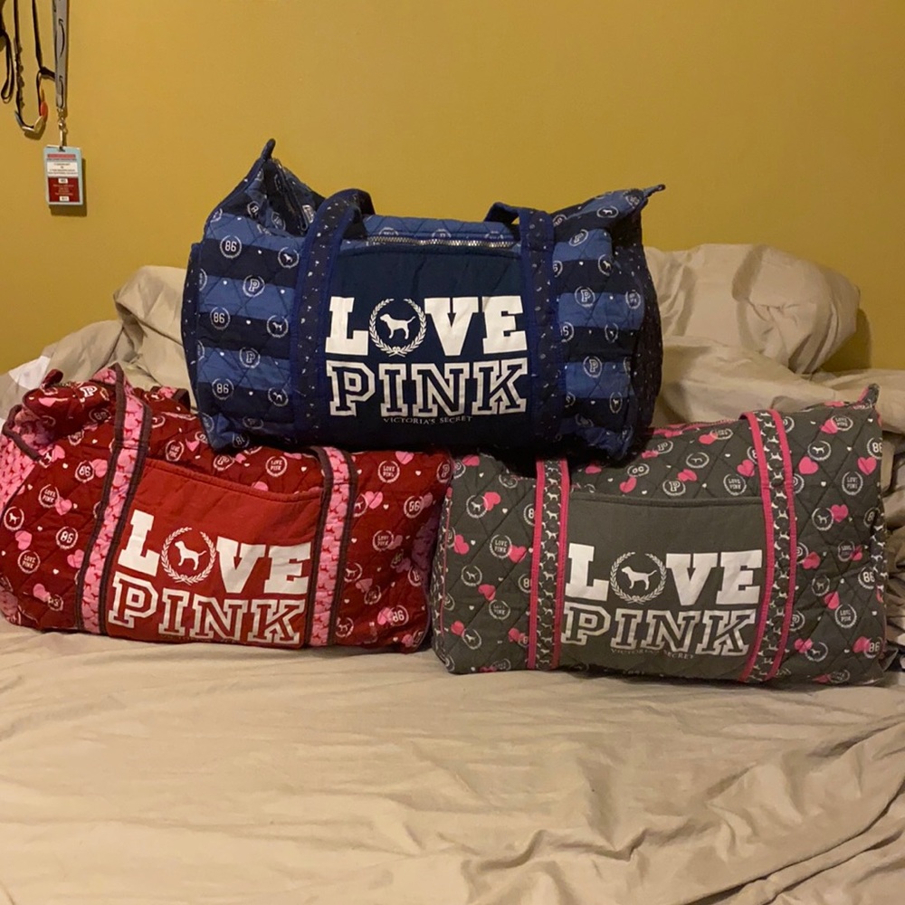 VS Pink Duffle Bag